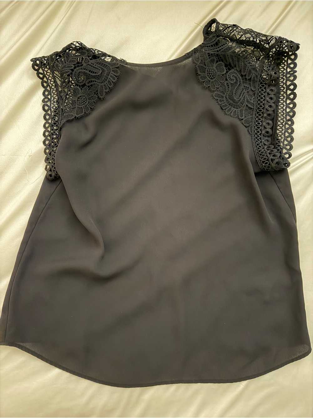 Express Black Lace Sleeve Camisole Top